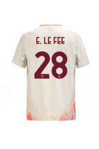 AS Roma Enzo Le Fee #28 Jalkapallovaatteet Vieraspaita 2024-25 Lyhythihainen